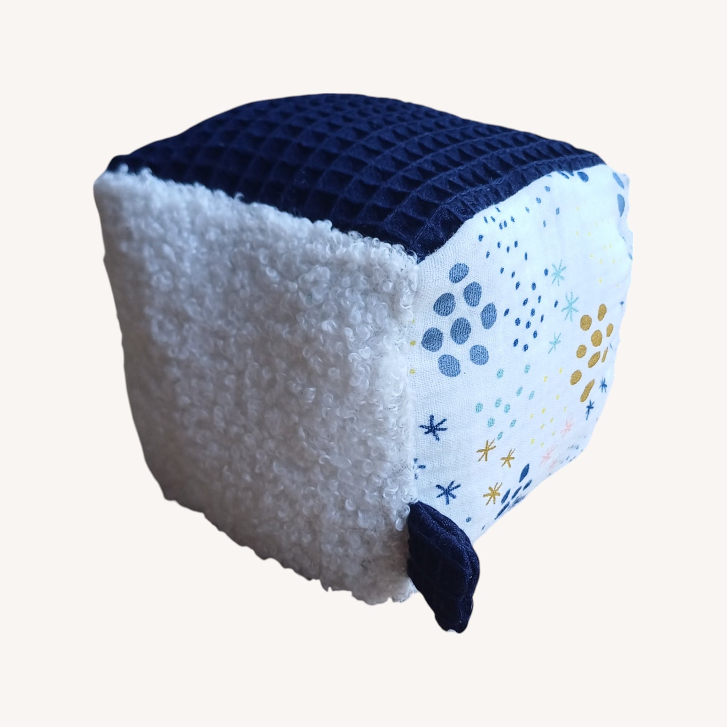 Speelkubus donkerblauw