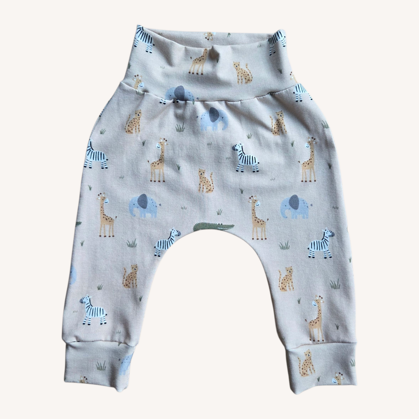 Broek met safari dieren