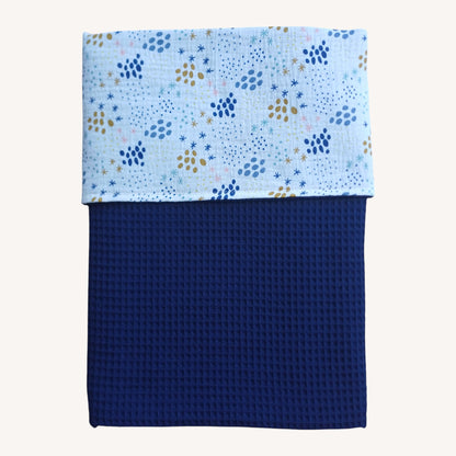 Wafeldeken donkerblauw