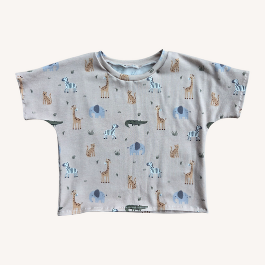 Shirt met safari dieren