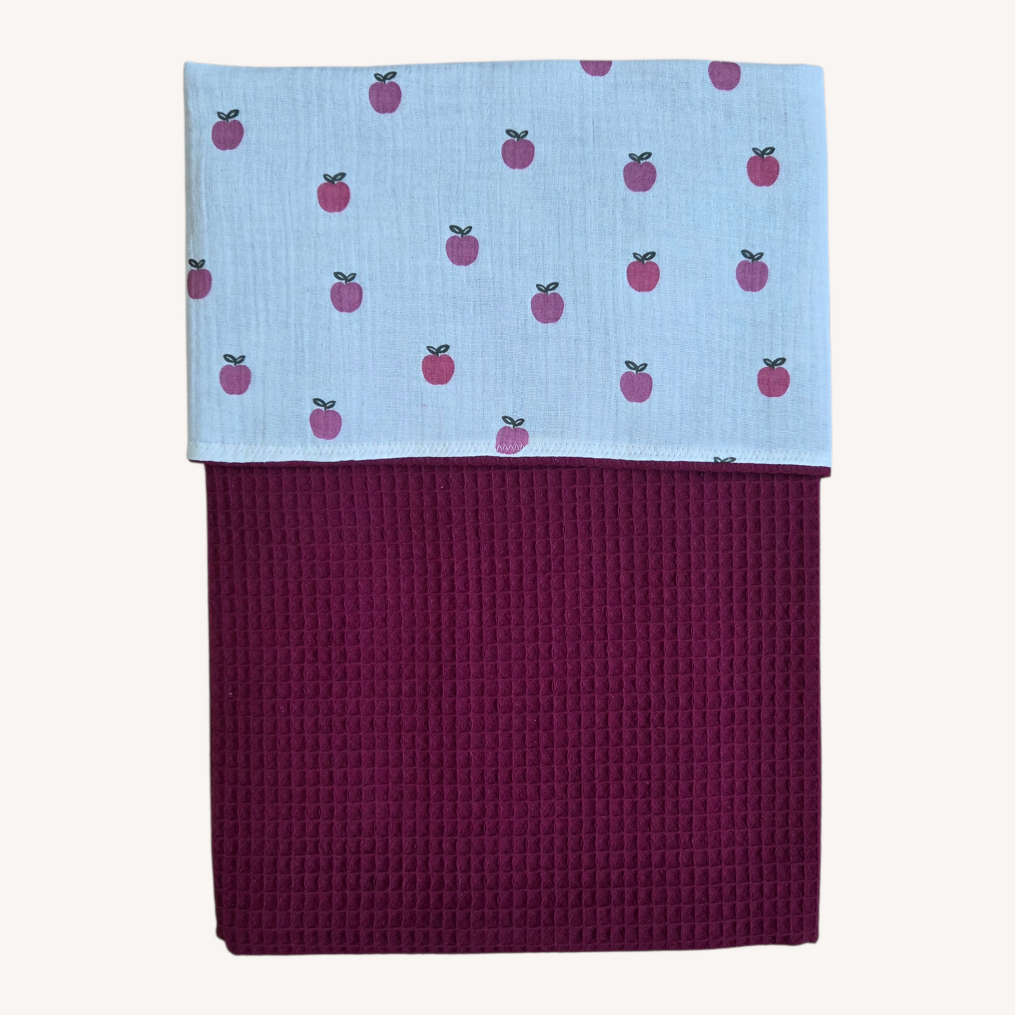 Wafeldeken rood