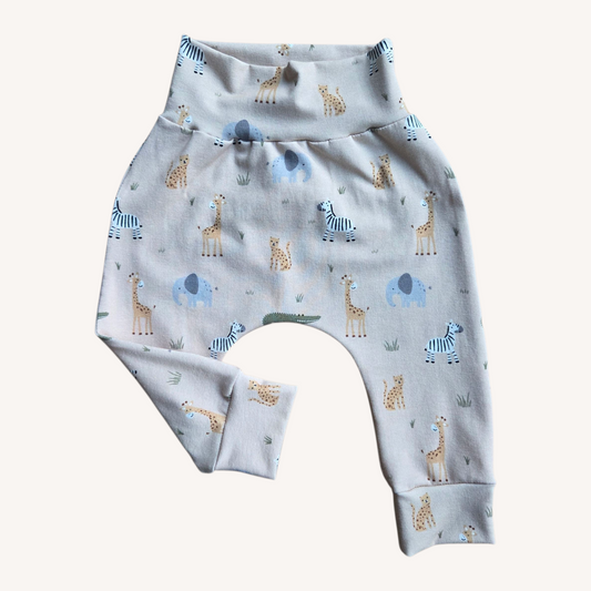 Broek met safari dieren
